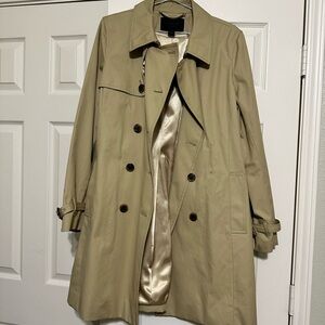 J. Crew Beige Double-Breasted Trench Coat